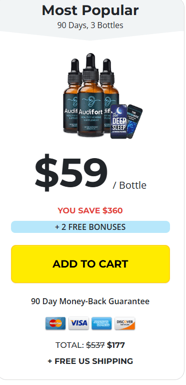 Secure checkout for Audifort order